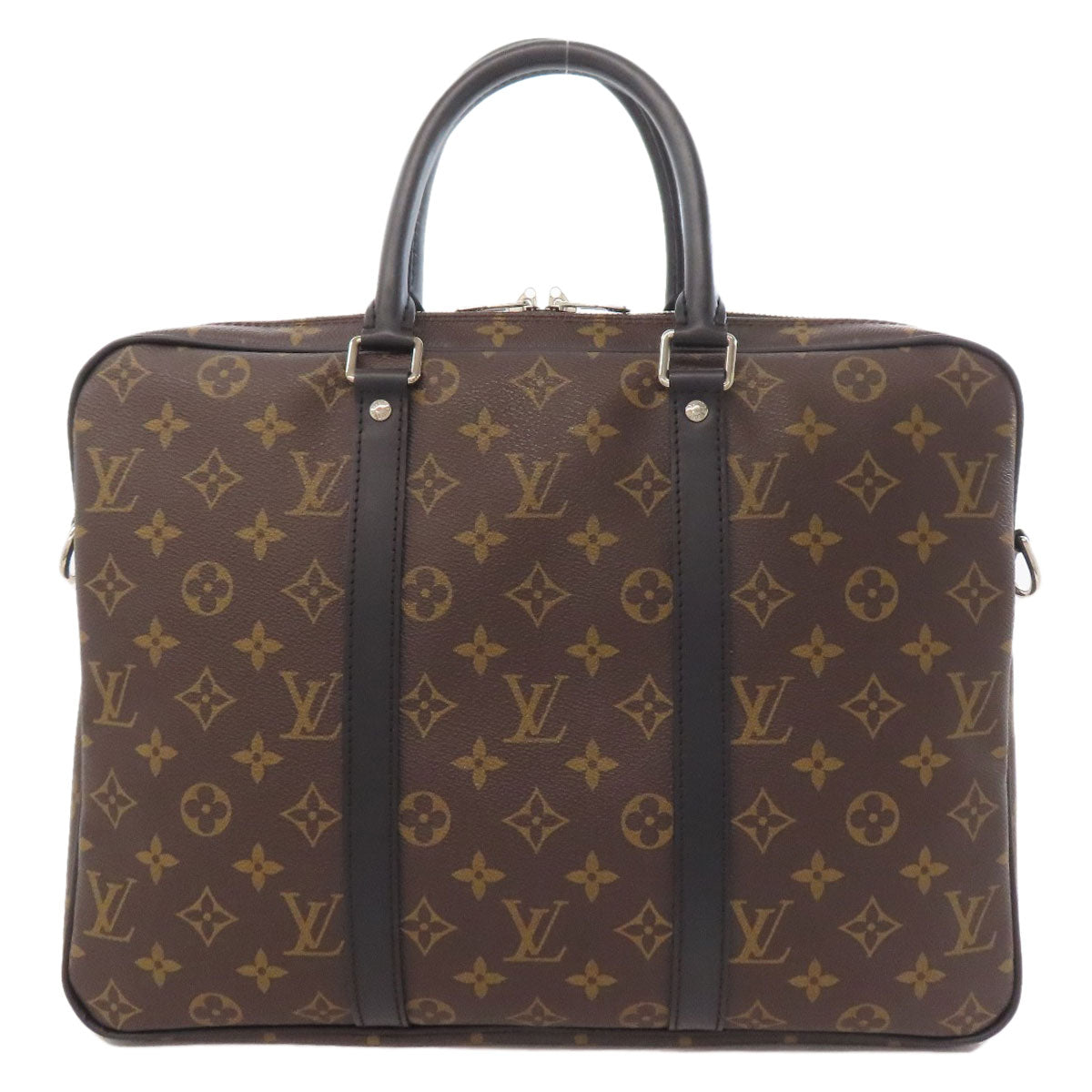 LOUIS VUITTON ルイヴィトン M52005 ポルト ドキュマン・ヴォワヤージュPM ビジネスバッグ モノグラムキャンバス メンズ 中古