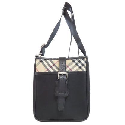 BURBERRY バーバリー ノバチェック ショルダーバッグ ナイロンキャンバス レディース 中古