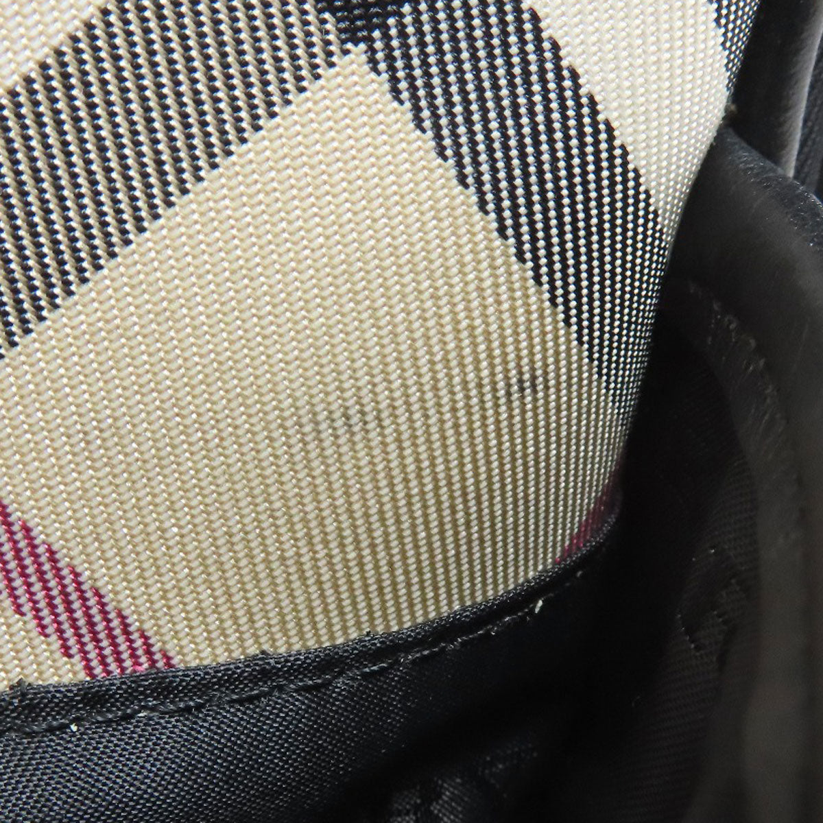 BURBERRY バーバリー ノバチェック ショルダーバッグ ナイロンキャンバス レディース 中古