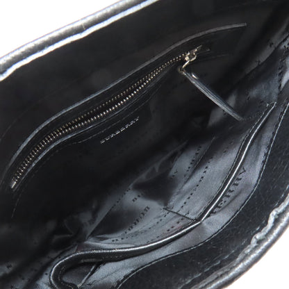 BURBERRY バーバリー ノバチェック ショルダーバッグ ナイロンキャンバス レディース 中古