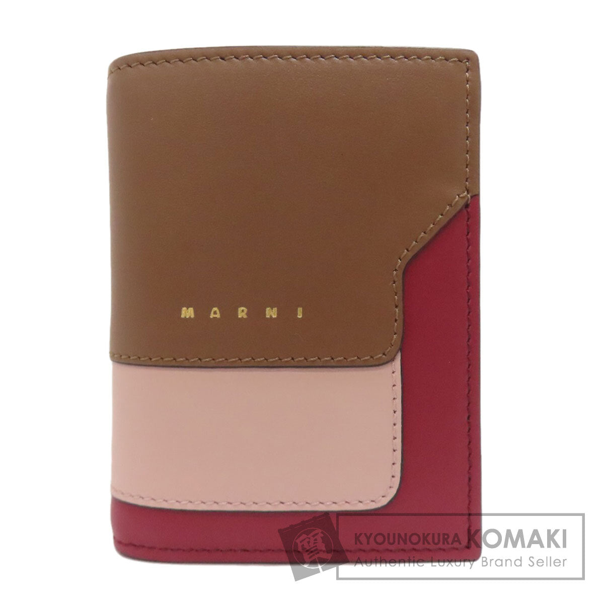 MARNI マルニ ロゴ 二つ折り財布（小銭入れあり） カーフ レディース 中古