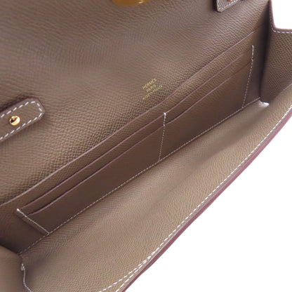 HERMES エルメス シェーヌダンクル トゥー・ゴー エトープ ゴールド金具 長財布（小銭入れなし） エプソン レディース 中古