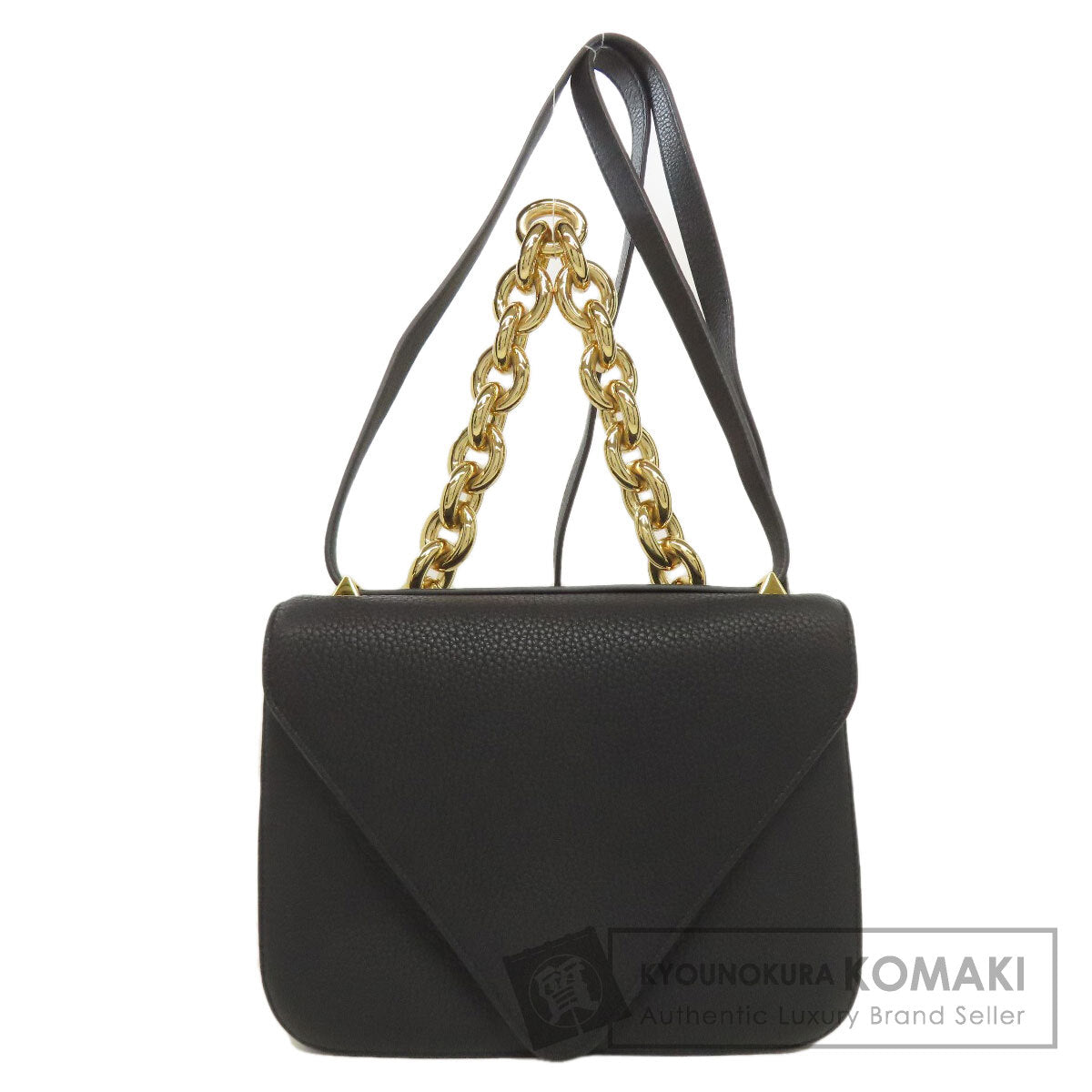 BOTTEGA VENETA ボッテガヴェネタ マウント エンベロープ 2WAY ハンドバッグ カーフ レディース 中古