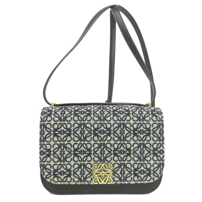 LOEWE ロエベ アナグラム ショルダーバッグ キャンバス レディース 中古