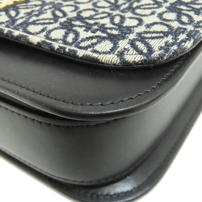 LOEWE ロエベ アナグラム ショルダーバッグ キャンバス レディース 中古