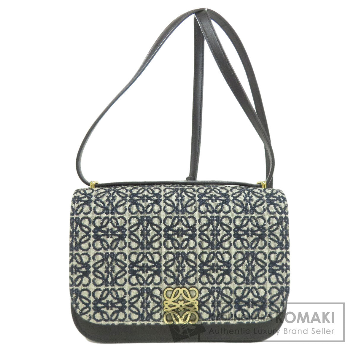 LOEWE ロエベ アナグラム ショルダーバッグ キャンバス レディース 中古