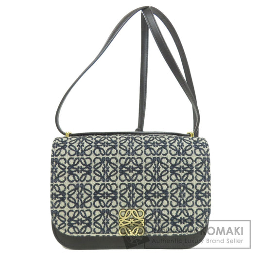 LOEWE ロエベ アナグラム ショルダーバッグ キャンバス レディース 中古