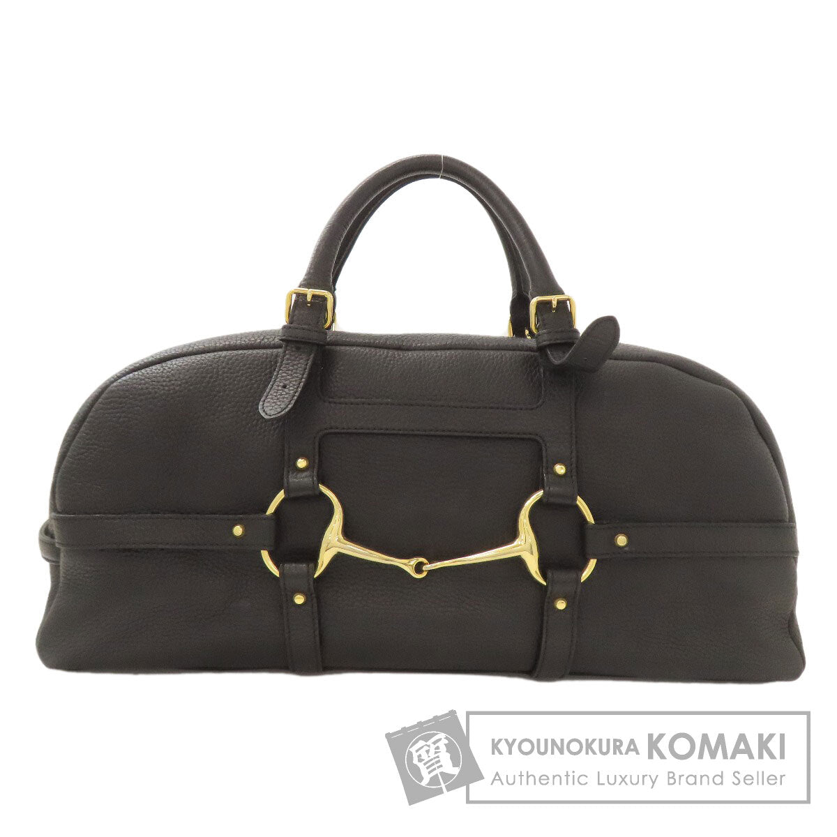 ADMJ エーディーエムジェイ ロゴ ボストンバッグ レザー レディース 中古