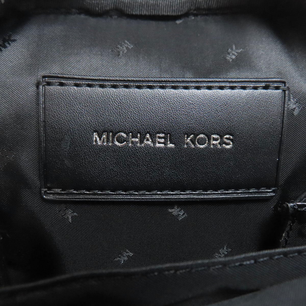 Michael Kors マイケルコース MKシグネチャー ストライプ ショルダーバッグ PVC レディース 中古
