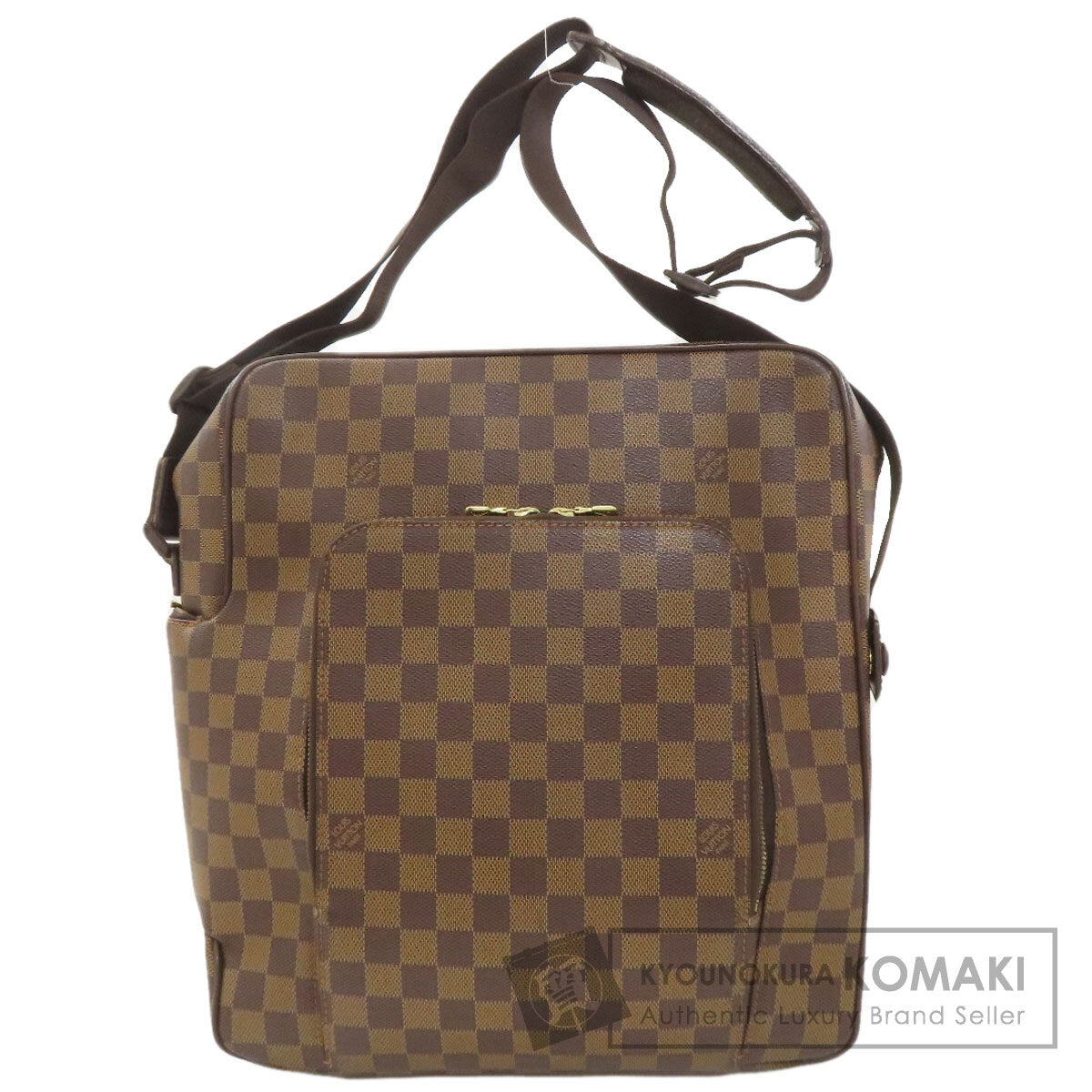 LOUIS VUITTON ルイヴィトン N41440 オラフGM ショルダーバッグ ダミエキャンバス レディース 中古