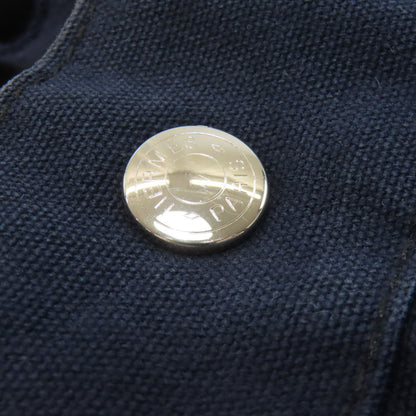 HERMES エルメス サックフールトゥMM ハンドバッグ キャンバス レディース 中古