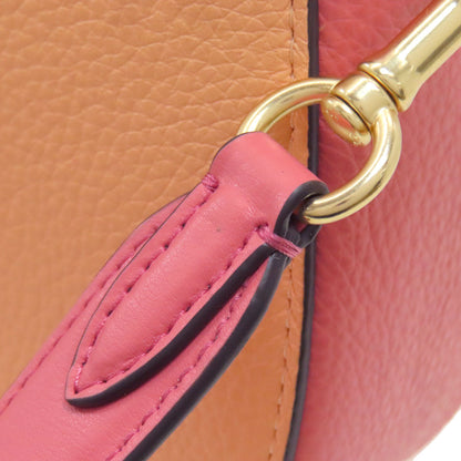 COACH コーチ C8296 バイカラー ショルダーバッグ レザー レディース 中古