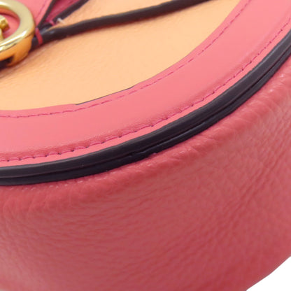 COACH コーチ C8296 バイカラー ショルダーバッグ レザー レディース 中古