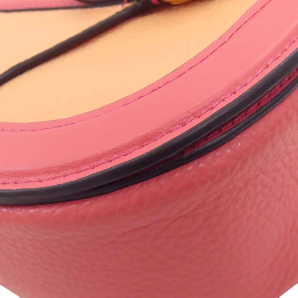 COACH コーチ C8296 バイカラー ショルダーバッグ レザー レディース 中古