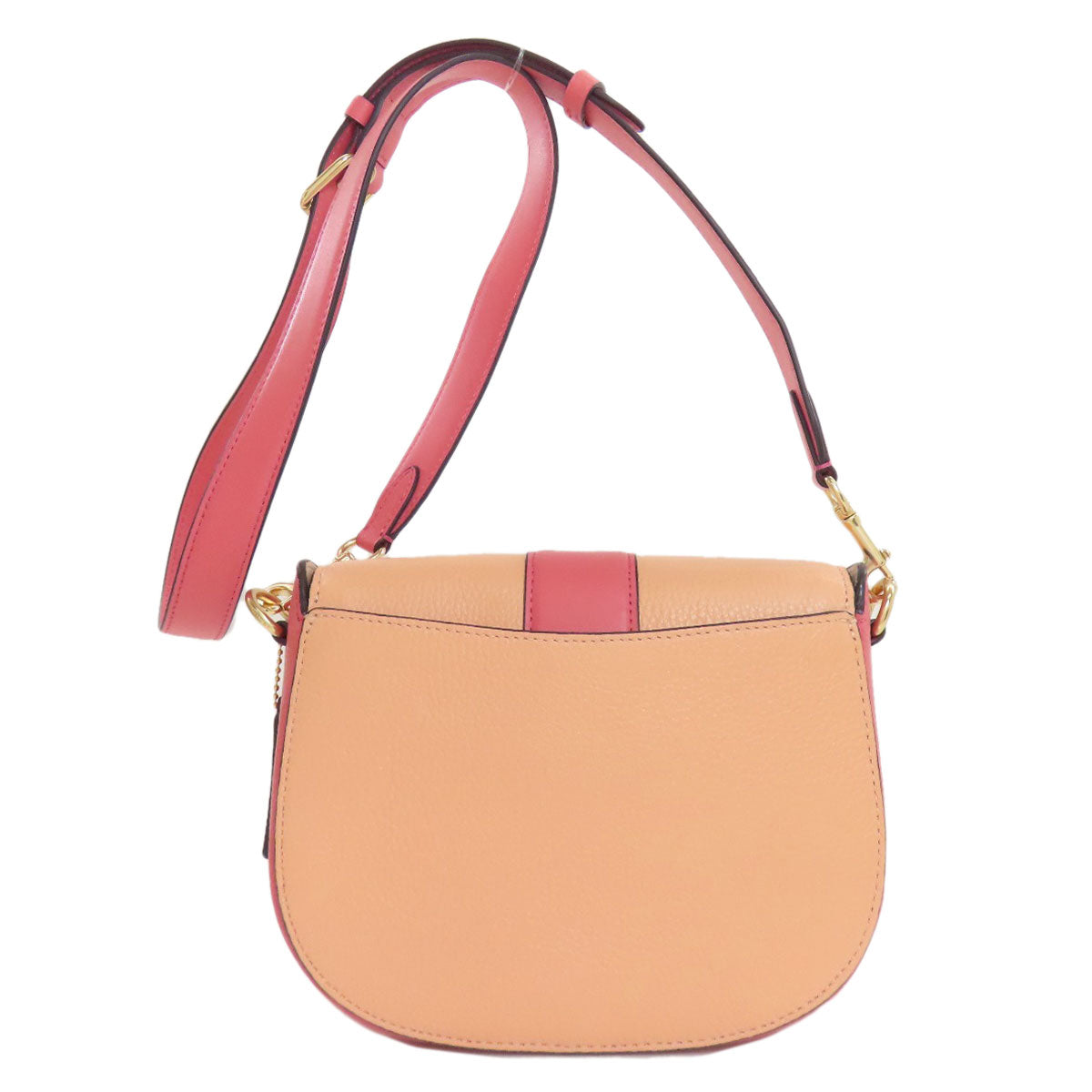 COACH コーチ C8296 バイカラー ショルダーバッグ レザー レディース 中古