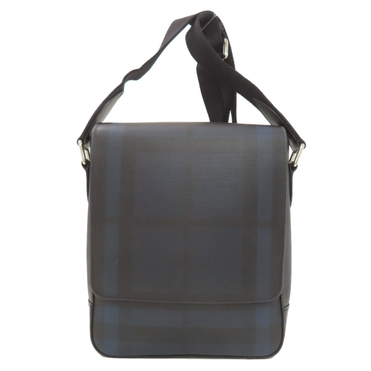 BURBERRY バーバリー チェック柄 ショルダーバッグ PVC レディース 中古