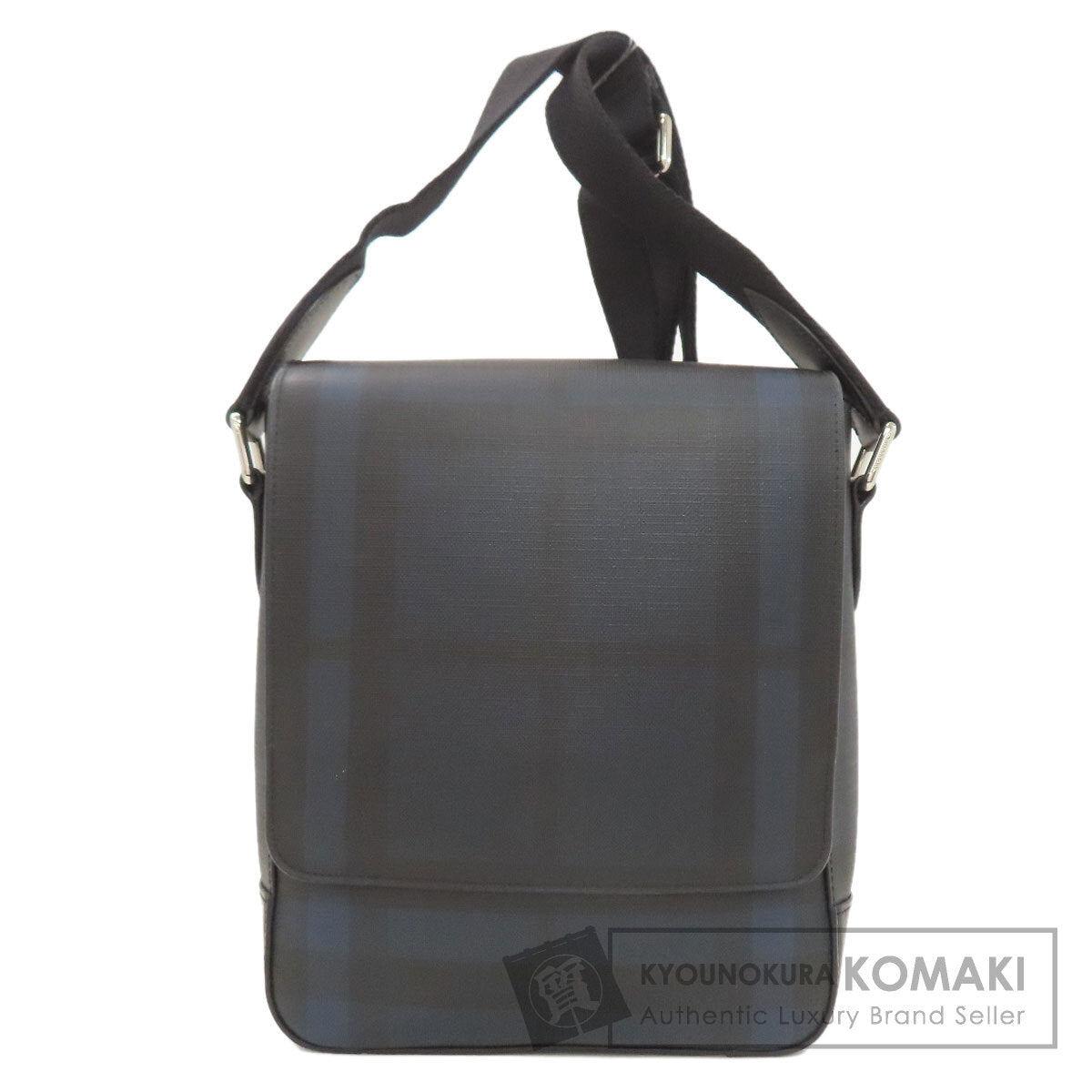 BURBERRY バーバリー チェック柄 ショルダーバッグ PVC レディース 中古