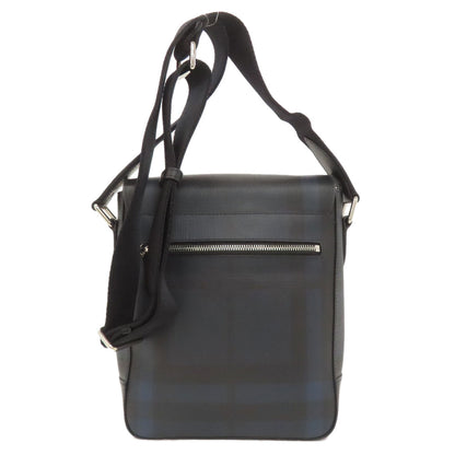 BURBERRY バーバリー チェック柄 ショルダーバッグ PVC レディース 中古