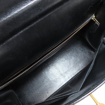 HERMES エルメス ケリー28 内縫い ゴールド金具 ハンドバッグ ボックスカーフ レディース 中古