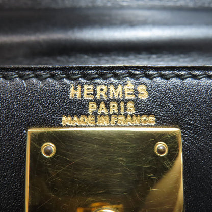 HERMES エルメス ケリー28 内縫い ゴールド金具 ハンドバッグ ボックスカーフ レディース 中古