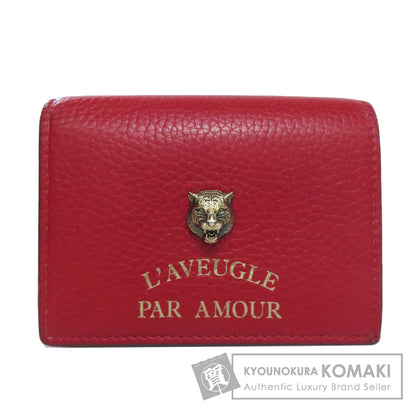 GUCCI グッチ 453169 アニマリエ 二つ折り財布（小銭入れあり） カーフ レディース 中古