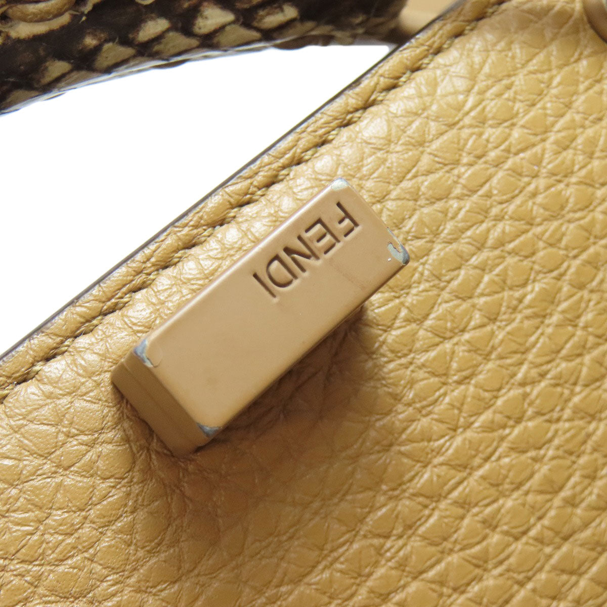 FENDI フェンディ ピーカブー セレリア 2WAY ハンドバッグ カーフ レディース 中古