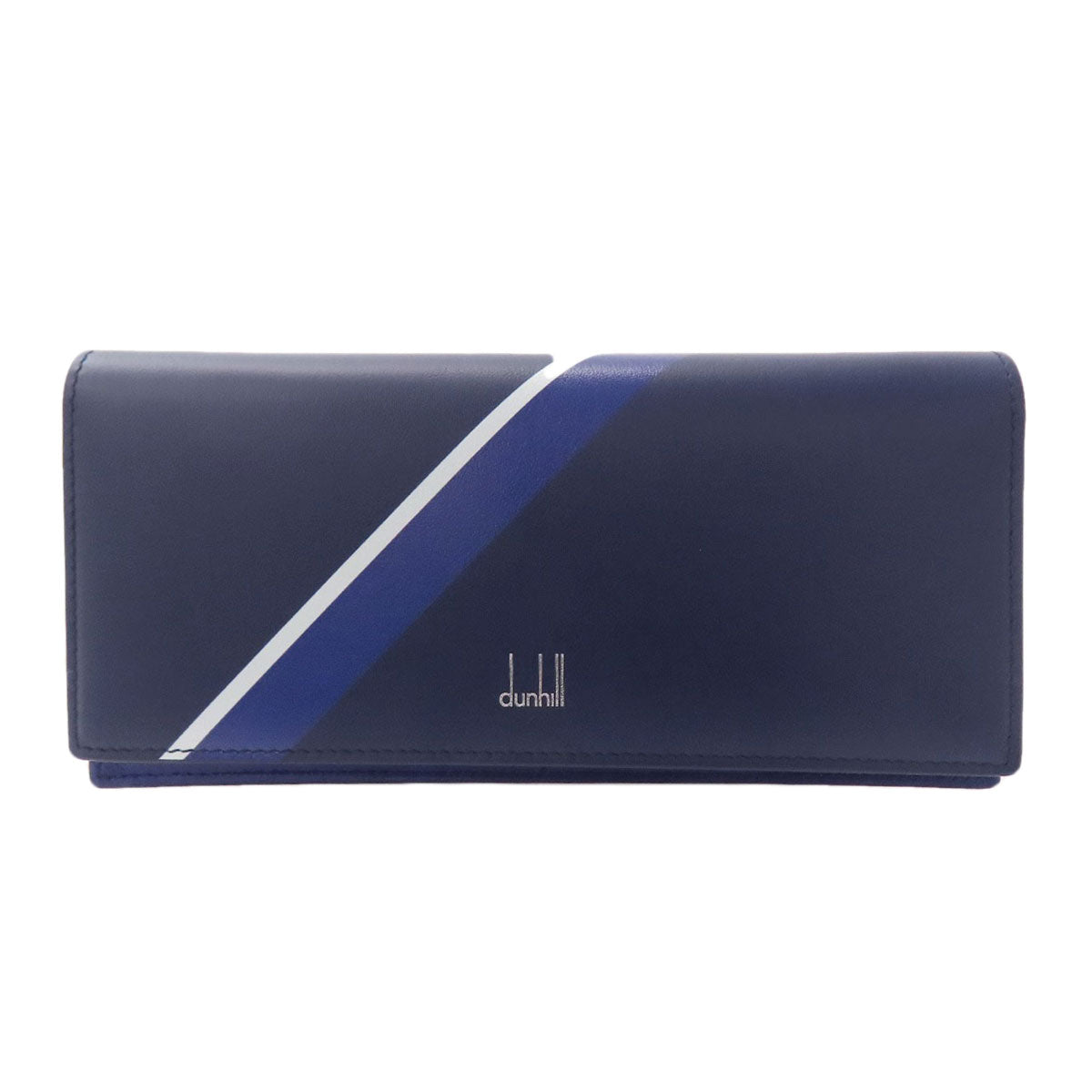 Dunhill ダンヒル サムライブルーコレクション 長財布（小銭入れあり） レザー メンズ 中古