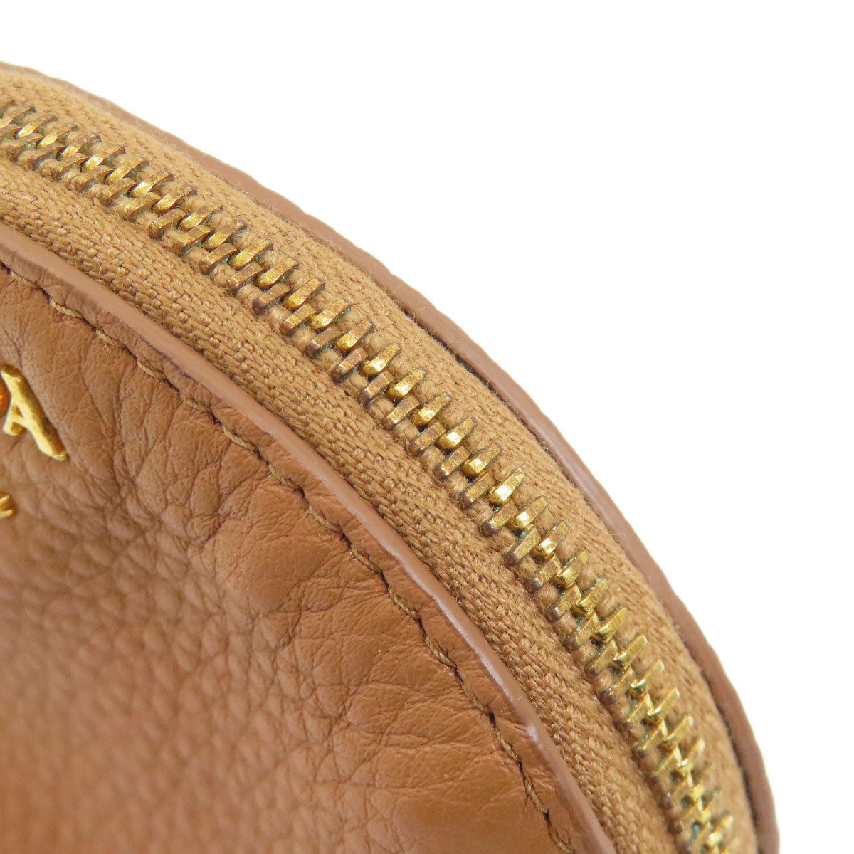 PRADA プラダ ロゴ アクセサリーポーチ レザー レディース 中古