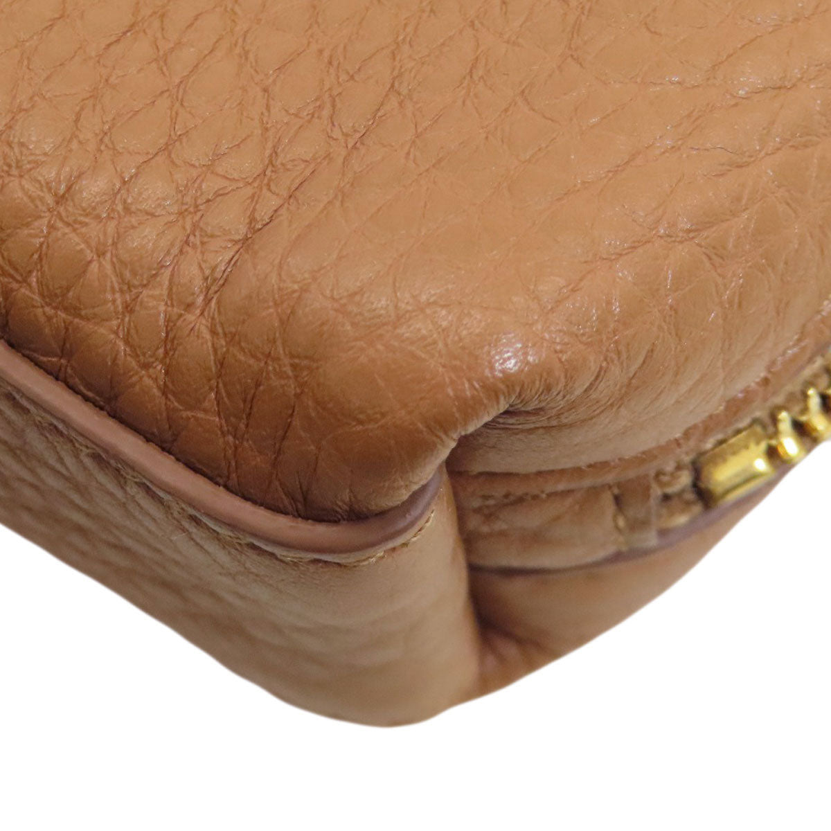 PRADA プラダ ロゴ アクセサリーポーチ レザー レディース 中古