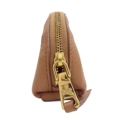 PRADA プラダ ロゴ アクセサリーポーチ レザー レディース 中古