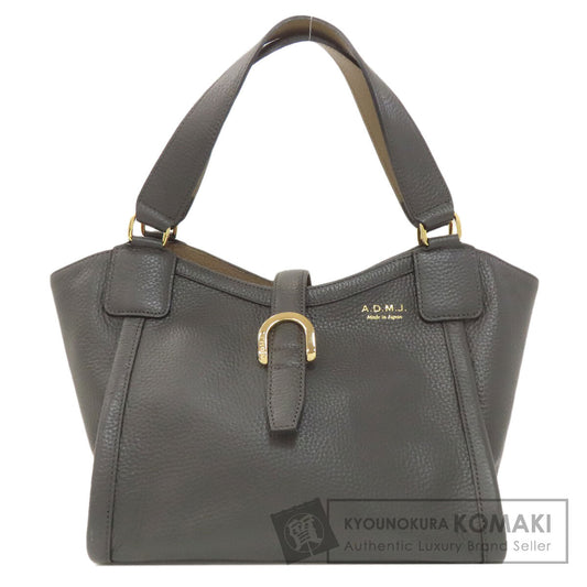 ADMJ エーディーエムジェイ ロゴ ハンドバッグ レザー レディース 中古