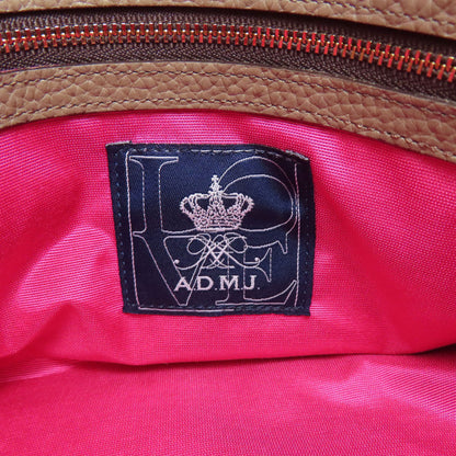 ADMJ エーディーエムジェイ ロゴ ハンドバッグ レザー レディース 中古
