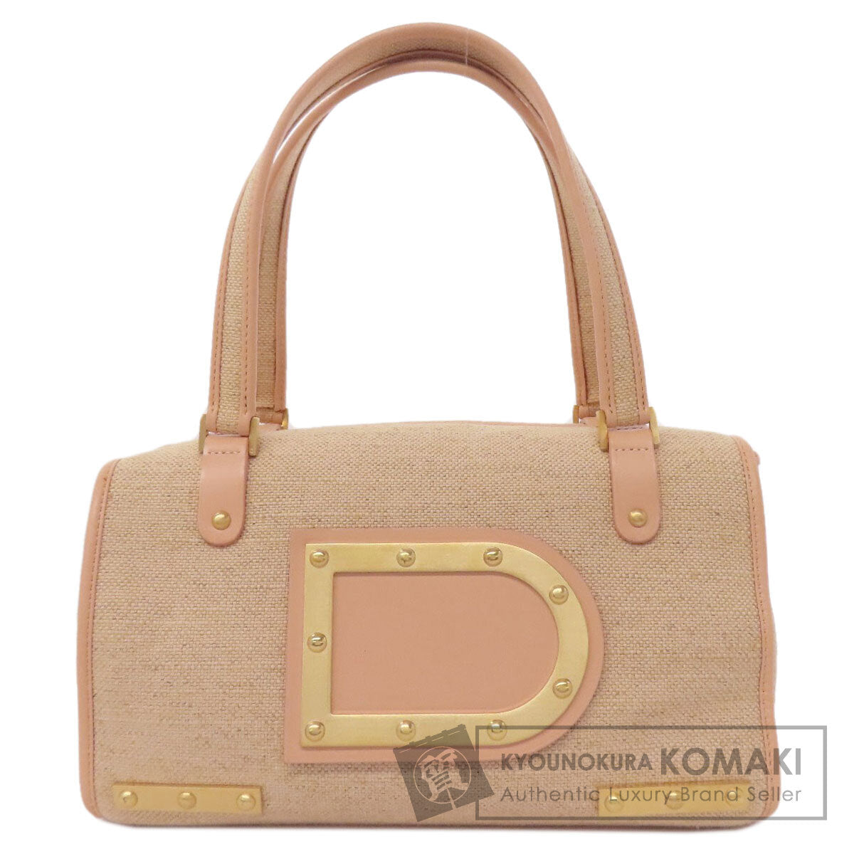 DELVAUX デルヴォー  le astrid MM ハンドバッグ キャンバス レディース 中古
