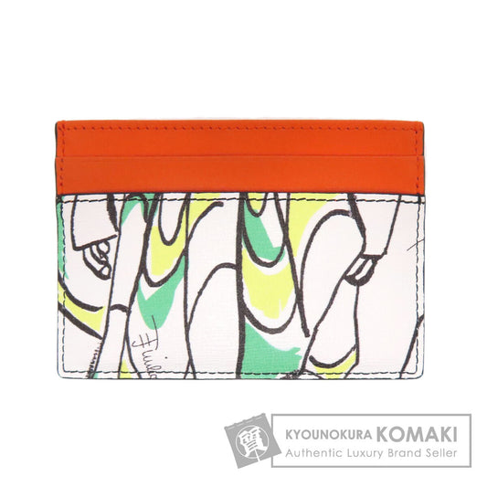 Emilio Pucci エミリオ・プッチ プッチ カードケース レザー レディース 中古
