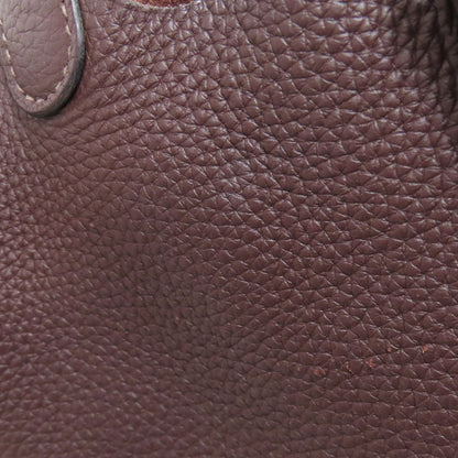 HERMES エルメス ピコタンロックPM ルージュセリエ ゴールド金具 ハンドバッグ トリヨン レディース 中古