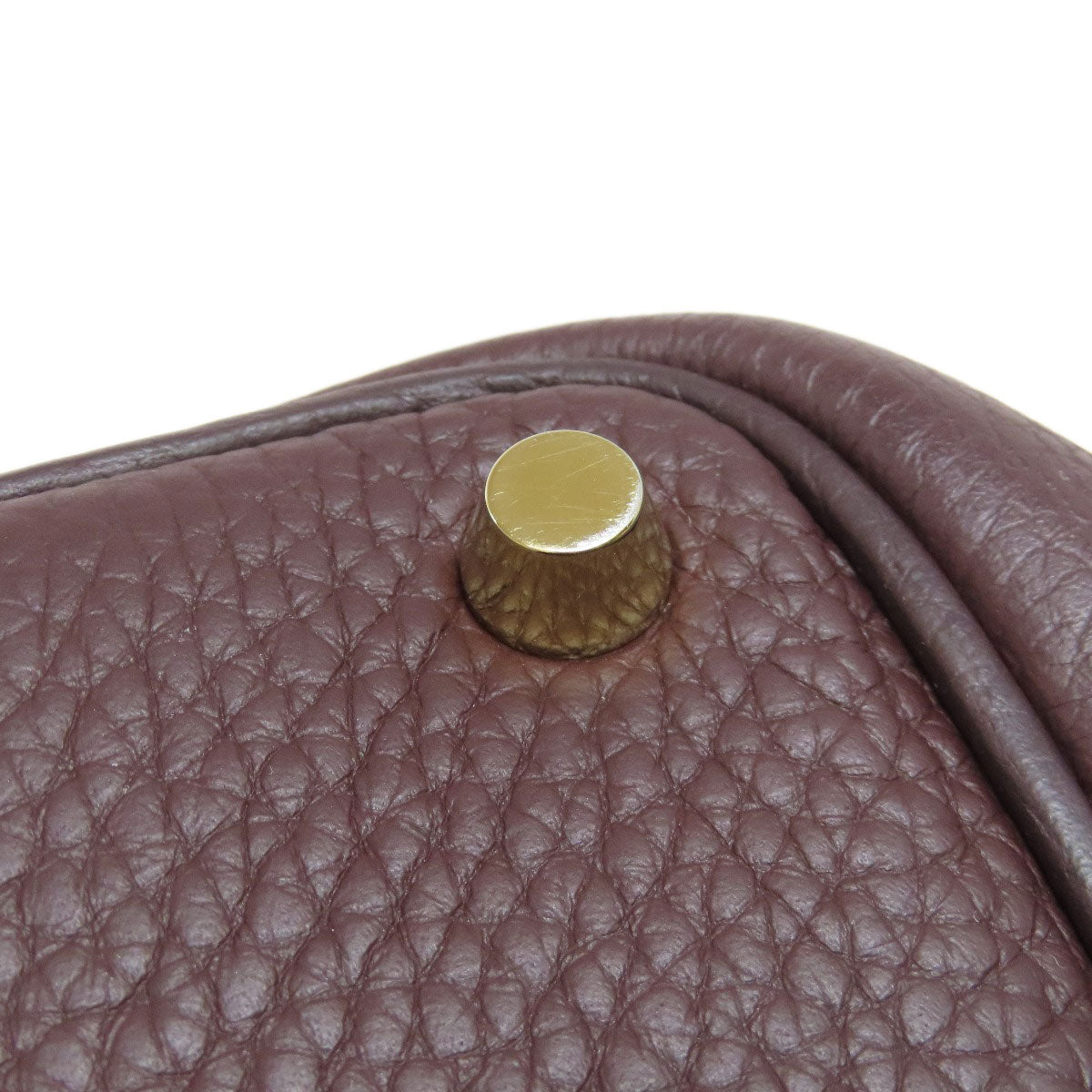 HERMES エルメス ピコタンロックPM ルージュセリエ ゴールド金具 ハンドバッグ トリヨン レディース 中古