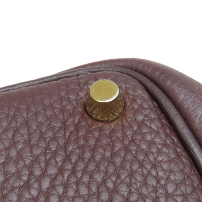 HERMES エルメス ピコタンロックPM ルージュセリエ ゴールド金具 ハンドバッグ トリヨン レディース 中古