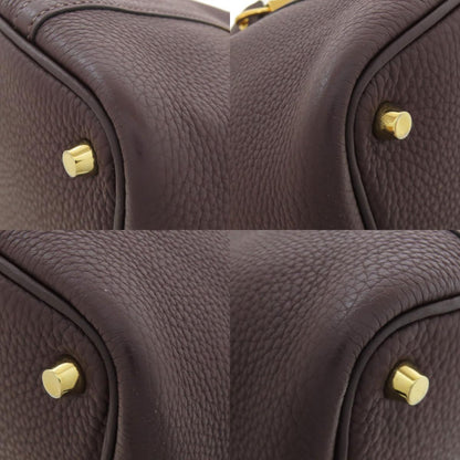 HERMES エルメス ピコタンロックPM ルージュセリエ ゴールド金具 ハンドバッグ トリヨン レディース 中古