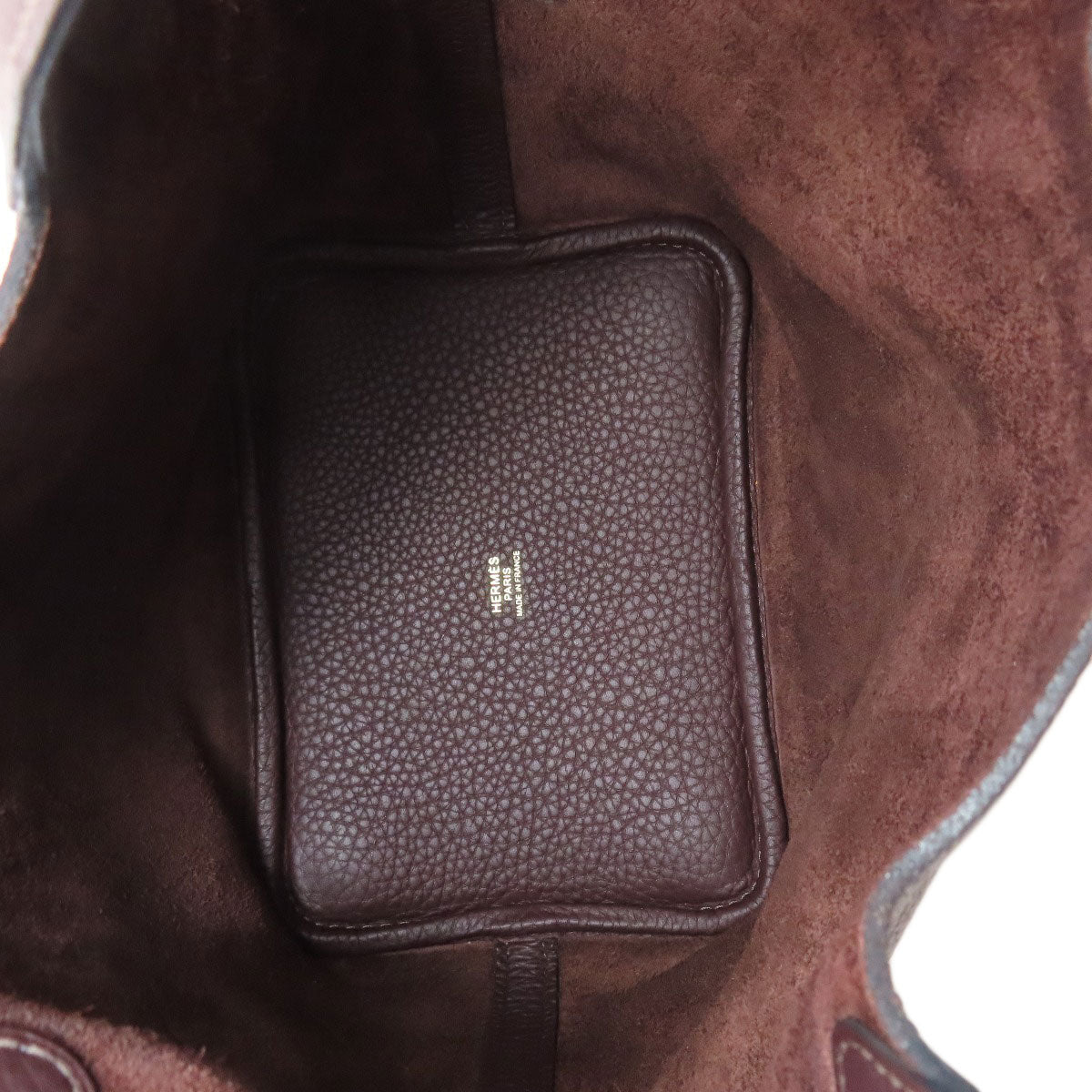 HERMES エルメス ピコタンロックPM ルージュセリエ ゴールド金具 ハンドバッグ トリヨン レディース 中古