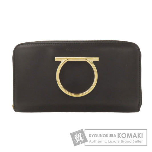Salvatore Ferragamo サルヴァトーレフェラガモ ガンチーニ金具 長財布（小銭入れあり） レザー レディース 中古