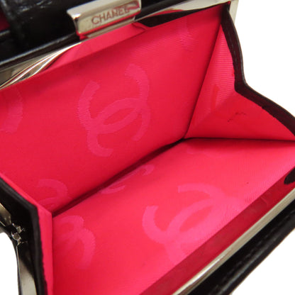 CHANEL シャネル カンボンライン シルバー金具 二つ折り財布（小銭入れあり） カーフ レディース 中古