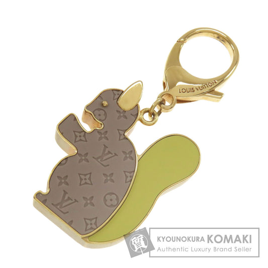 LOUIS VUITTON ルイヴィトン M66128 バッグチャーム ビジューサック アニマニア リスモチーフ キーホルダー 金属製 レディース 中古