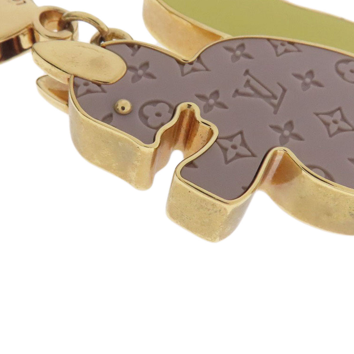 LOUIS VUITTON ルイヴィトン M66128 バッグチャーム ビジューサック アニマニア リスモチーフ キーホルダー 金属製 レディース 中古