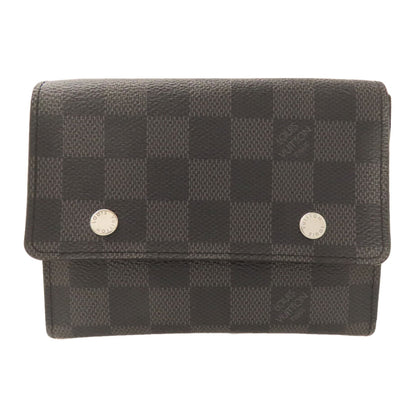 LOUIS VUITTON ルイヴィトン N63083 ポルトフォイユ・コンパクト・モデュラブル 二つ折り財布（小銭入れあり） ダミエキャンバス メンズ 中古
