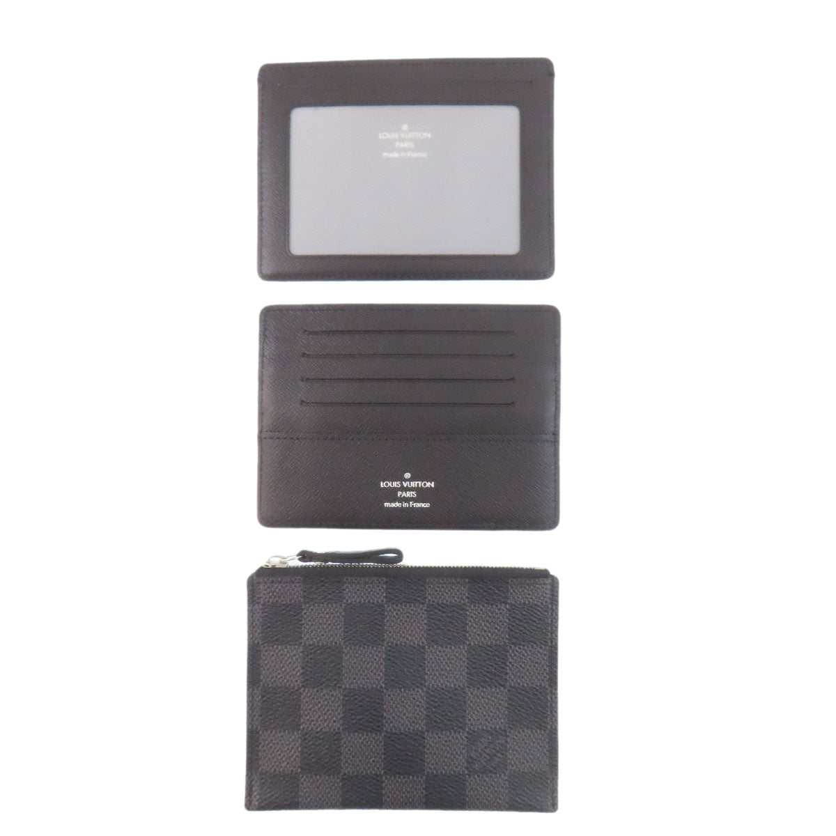 LOUIS VUITTON ルイヴィトン N63083 ポルトフォイユ・コンパクト・モデュラブル 二つ折り財布（小銭入れあり） ダミエキャンバス メンズ 中古