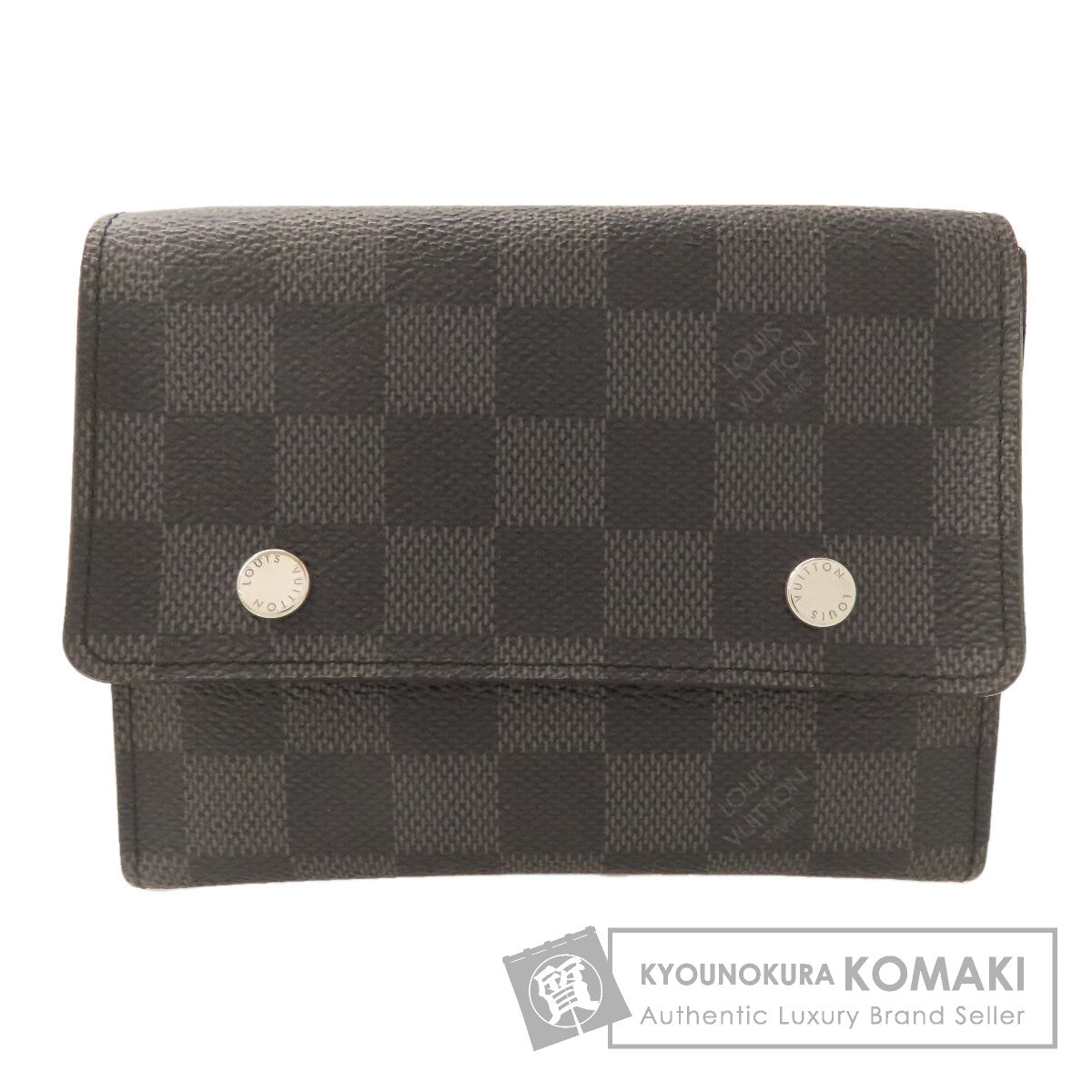 LOUIS VUITTON ルイヴィトン N63083 ポルトフォイユ・コンパクト・モデュラブル 二つ折り財布（小銭入れあり） ダミエキャンバス メンズ 中古