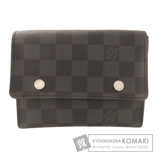 LOUIS VUITTON ルイヴィトン N63083 ポルトフォイユ・コンパクト・モデュラブル 二つ折り財布（小銭入れあり） ダミエキャンバス メンズ 中古