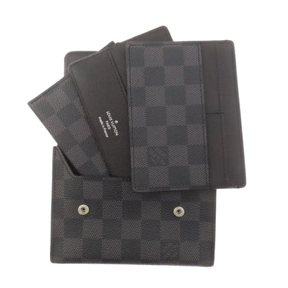 LOUIS VUITTON ルイヴィトン N63083 ポルトフォイユ・コンパクト・モデュラブル 二つ折り財布（小銭入れあり） ダミエキャンバス メンズ 中古