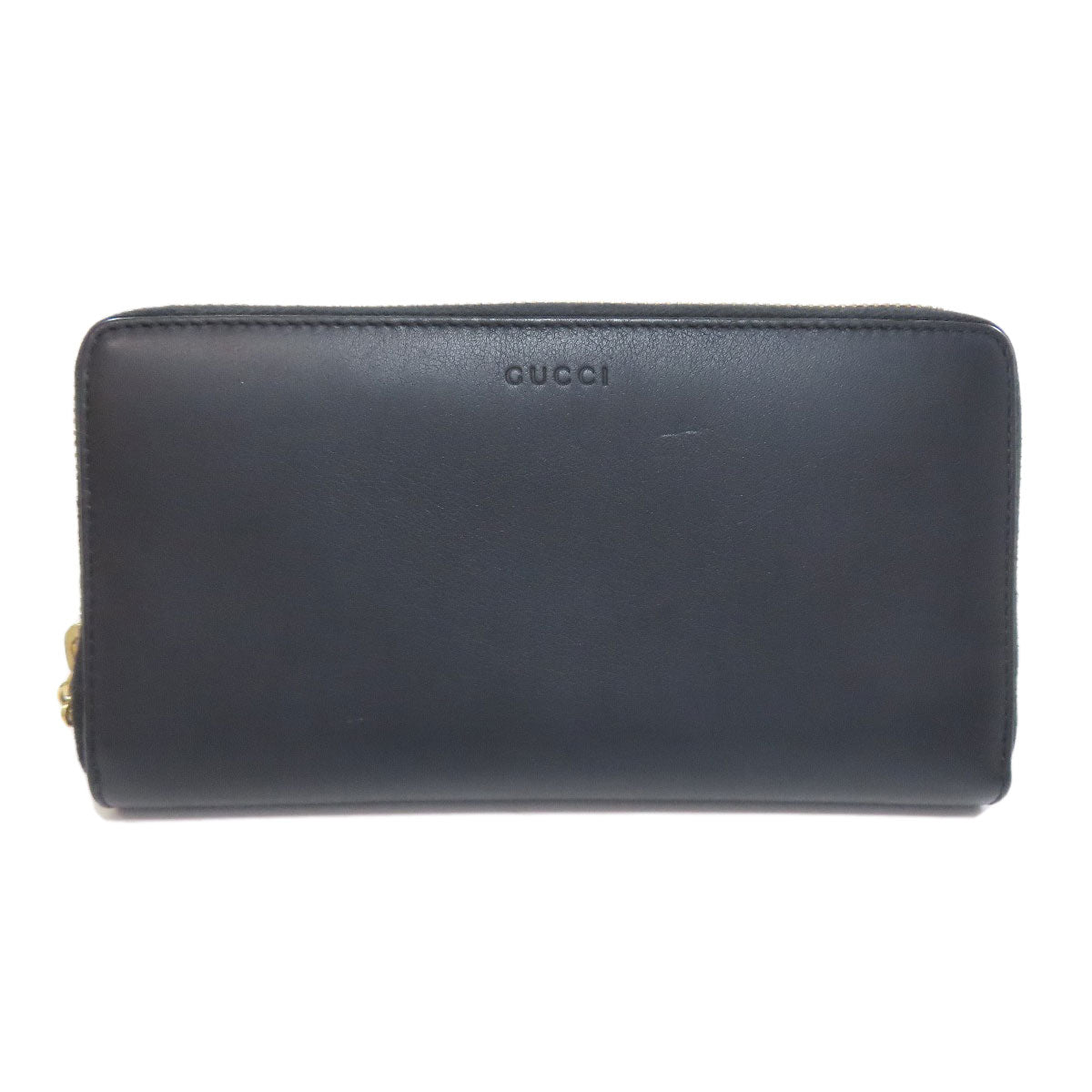 GUCCI グッチ 453158 二ムフェア ラウンドファスナー バンブー 長財布（小銭入れあり） カーフ レディース 中古