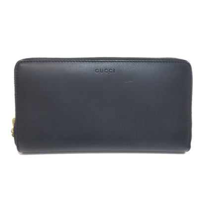 GUCCI グッチ 453158 二ムフェア ラウンドファスナー バンブー 長財布（小銭入れあり） カーフ レディース 中古